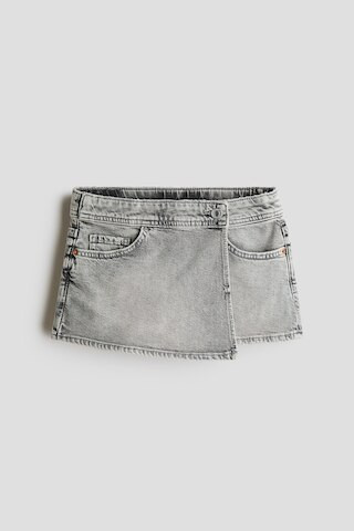 H & M - Denimskort im Wickelschnitt - Denimgrau | H&M (DE, AT, CH, NL, FI)
