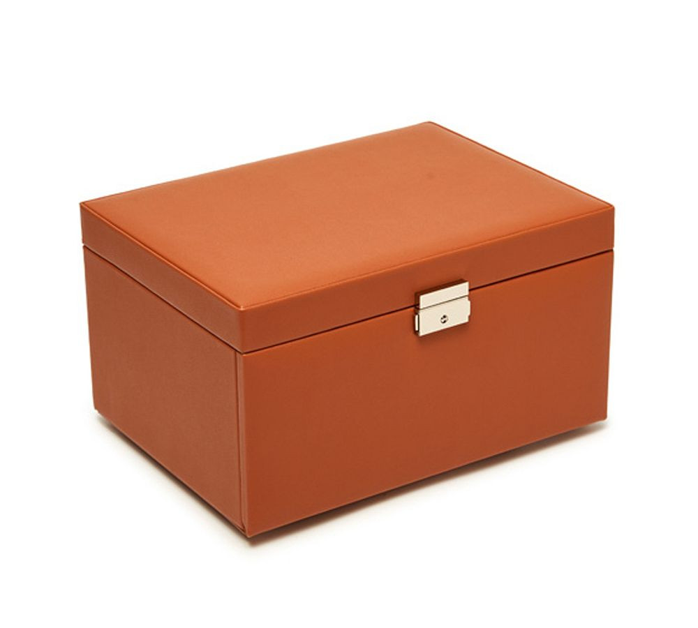 Kennedy Vegan Leather 3 Tray Jewelry Box | Pottery Barn (US)