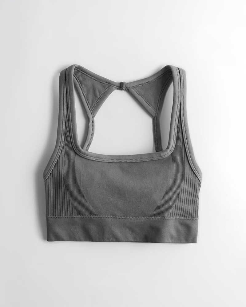 Women's Gilly Hicks Go Boost Seamless Square-Neck Sports Bra | Women's Activewear | HollisterCo.c... | Hollister (UK)