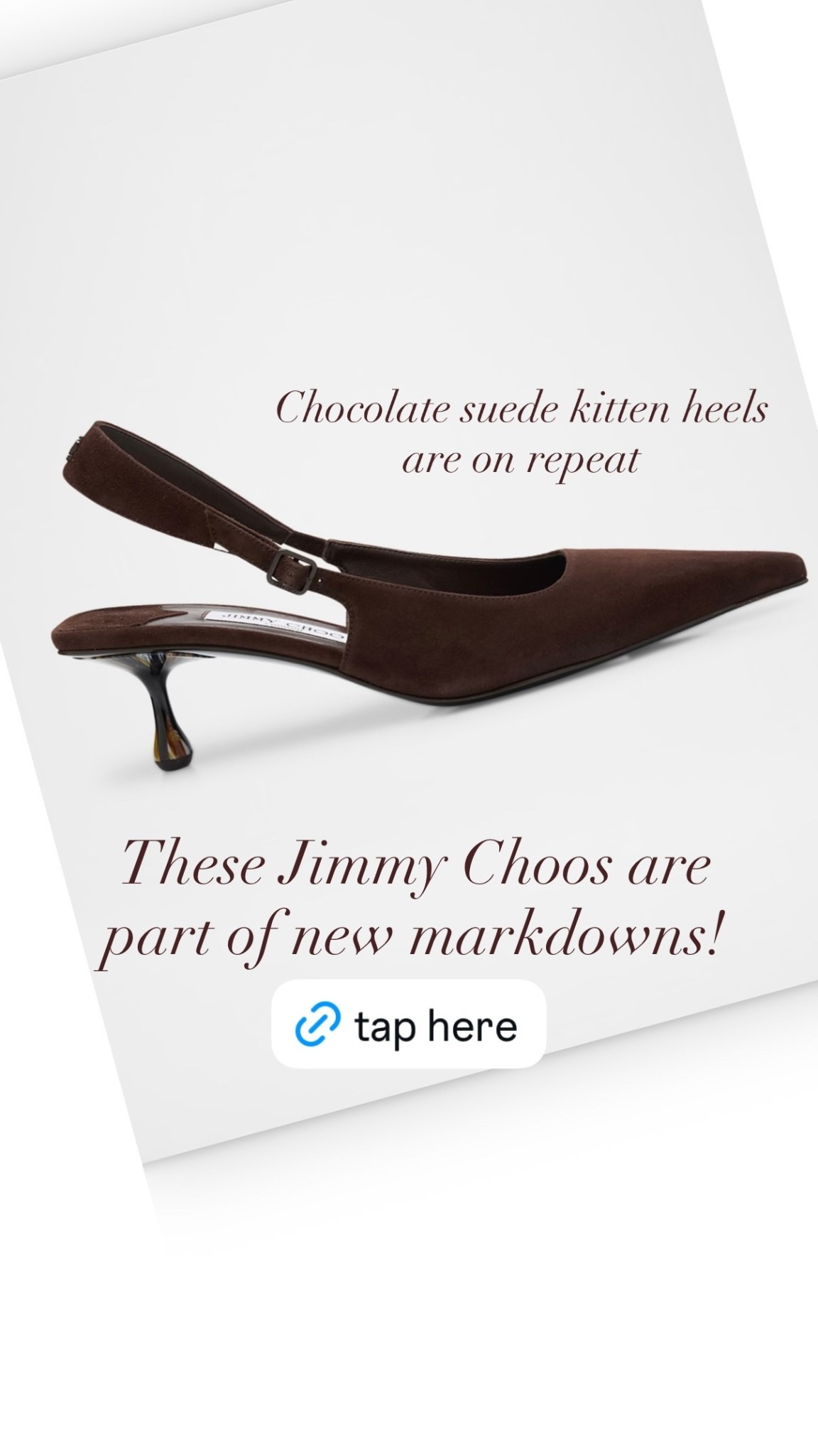 Jimmy Choo slingback pumps on sale now!

#classicstyle
#brownpumps
#NeimanMarcus
#designershoes
#summerheels

#LTKootd #LTKgrwm #LTKSeasonal