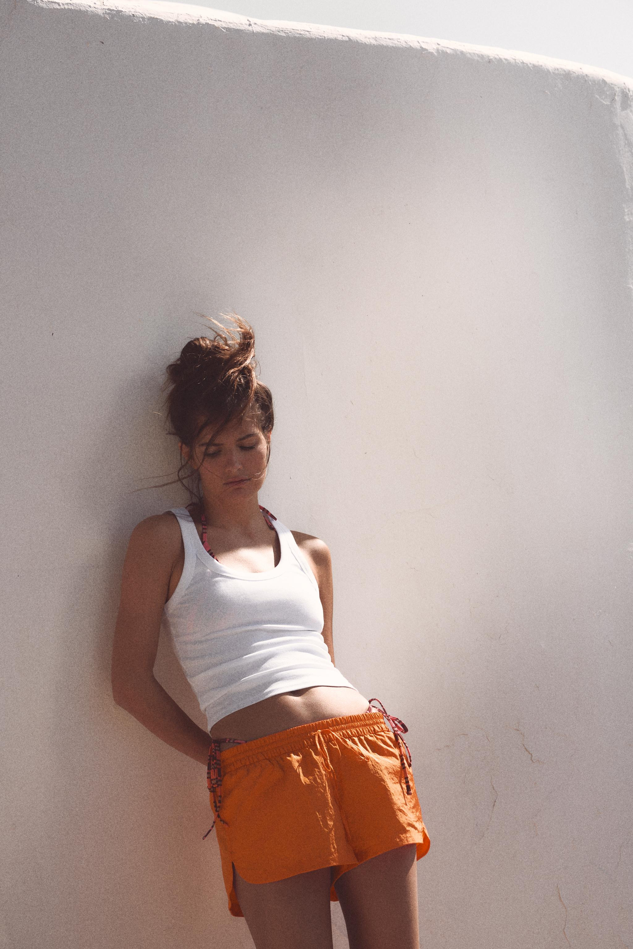 NYLON DRAWSTRING SHORTS | Zara US