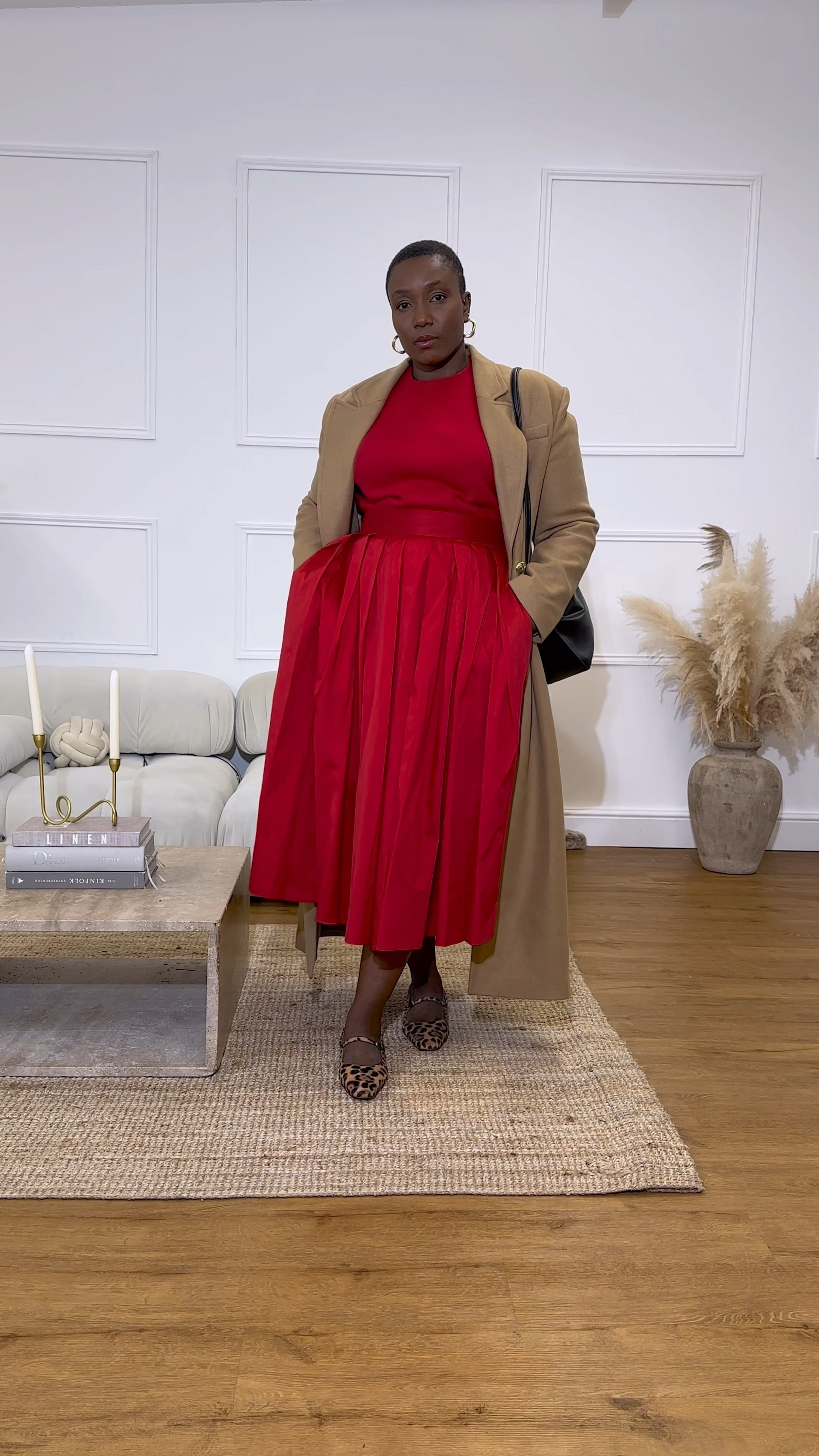 How to style an all red outfit with a camel coat and leopard print shoes. Styling a red outfit can be bold and eye-catching. This is your sign not to be afraid to stand out red is definitely the colour of the season. 

Link to outfit in my  @ltk.europe in my bio and stories similar will be posted as some items are out of stock. 

Would you wear this look ?

#LTKover40 #LTKstyletip #LTKmidsize