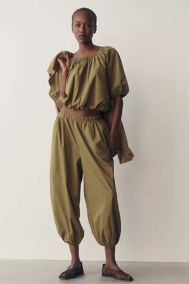 Cropped Bubble Pants | Anthropologie (US)
