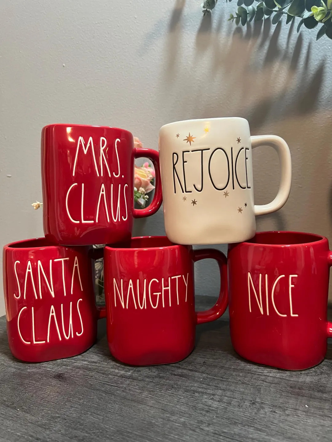 Rae Dunn Christmas Mugs/ Holiday Coffee Mugs - Etsy | Etsy (US)