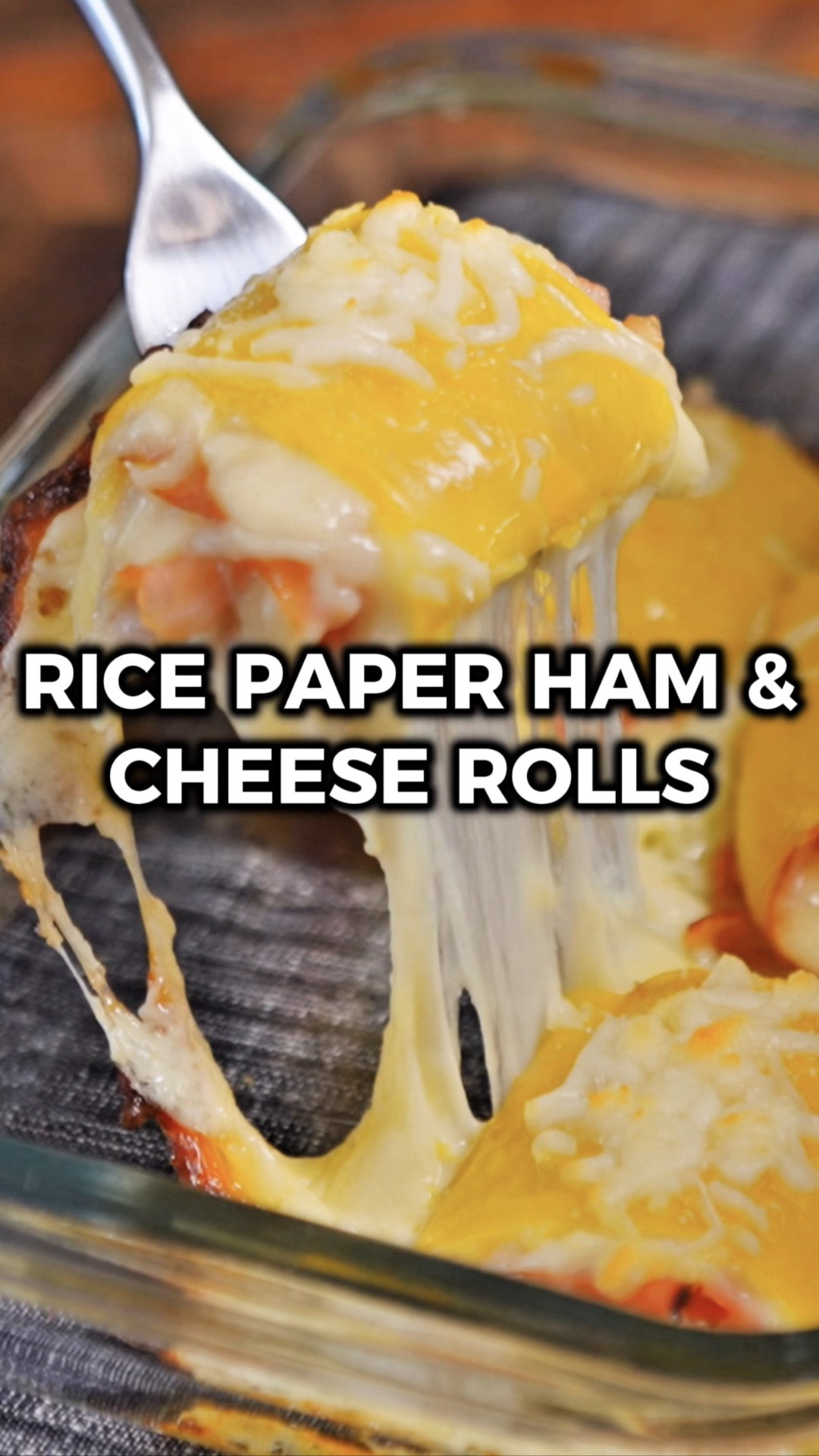 Last time I gave an egg wash to rice paper was during the rice paper croissant craze a couple years ago, but this takes it to another level! The rice paper stays a little chewy, and with the ham, pepper jack, and melty mozzarella inside and on top? Come on now! 🔥

Next time, I think I’ll try the air fryer to get them a little crispy. The flavor of these is amazing, but if there was a bit more texture, it would put them over the top.

These are so easy to throw together and they make a perfect snack, appetizer, or quick lunch. Five ingredients and 15 minutes in the oven. That's it.

Would you try it? Let me know in the comments what you think if you do! 🙌

INGREDIENTS
4 sheets rice paper
2 eggs (beaten)
4 slices pepper jack cheese
4 slices honey ham
1/4 cup mozzarella (shredded)

INSTRUCTIONS
1️⃣ Preheat the oven to 375°F. Use kitchen scissors to cut the rice paper sheets into 3 long strips each.
2️⃣ Beat the eggs in a bowl. Dip 3 rice paper strips into the egg mixture one at a time and layer them on a cutting board.
3️⃣ Cut a slice of pepper jack in half and lay the pieces on the rice paper strips.
4️⃣ Tear a slice of ham in half and lay it on top of the cheese.
5️⃣ Starting from one end, roll everything up tightly. Repeat for the remaining rolls.
6️⃣ Sprinkle some shredded mozzarella into a small baking pan. Place the rolls in and sprinkle more mozzarella on top.
7️⃣ Bake for 15 minutes.
8️⃣ Enjoy!

#LTKfoodie #LTKHome