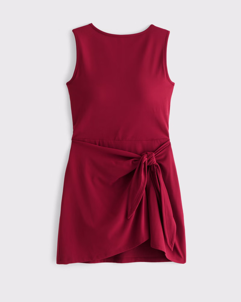 Abercrombie & Fitch Women's YPB Tie Game Dress in Rich Red - Size XXS | Abercrombie & Fitch (US)