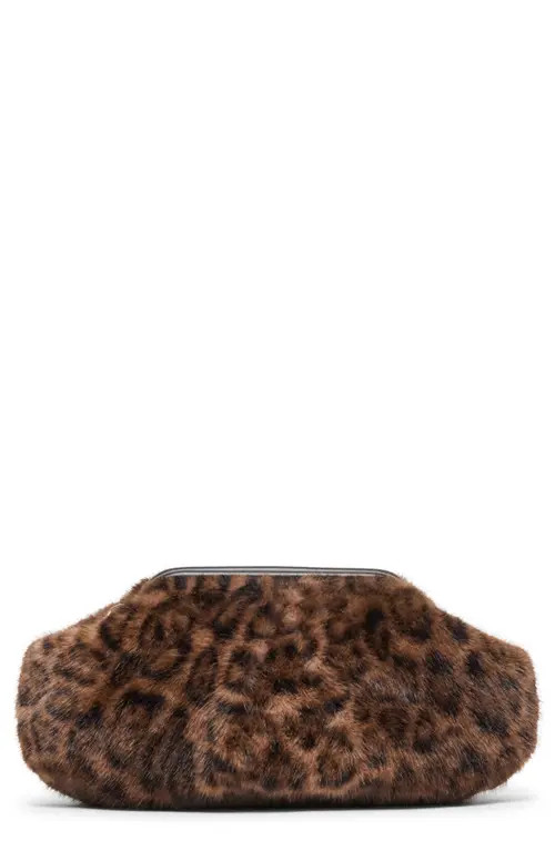 Dolce Vita Ramona Faux Fur Clutch in Leopard at Nordstrom | Nordstrom