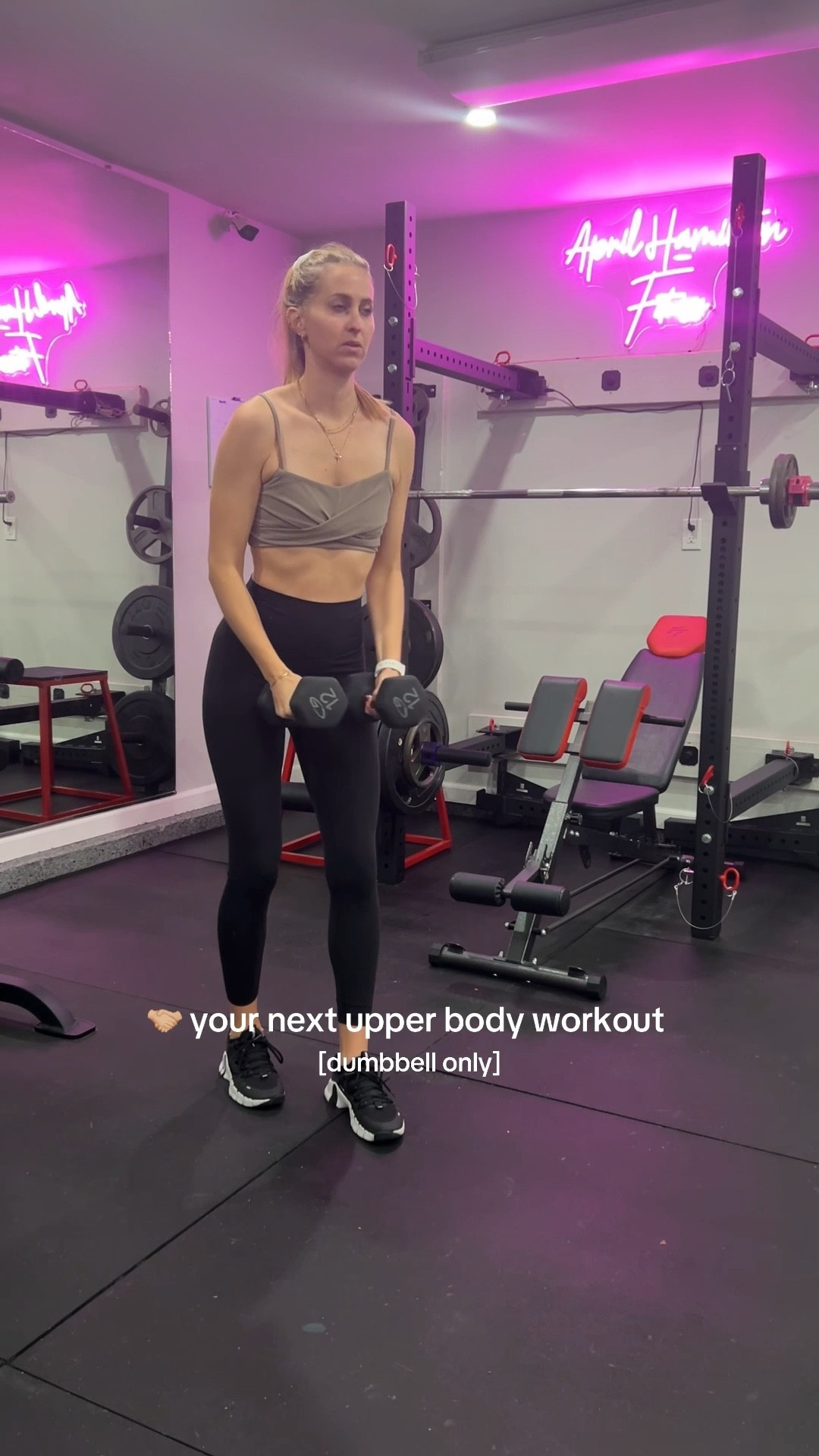Try this upper body workout! More workouts like this in my Forever Fit by April app #homeworkouts #postpartumfitness 

#LTKActive #LTKmomlife #LTKfitnessgoals