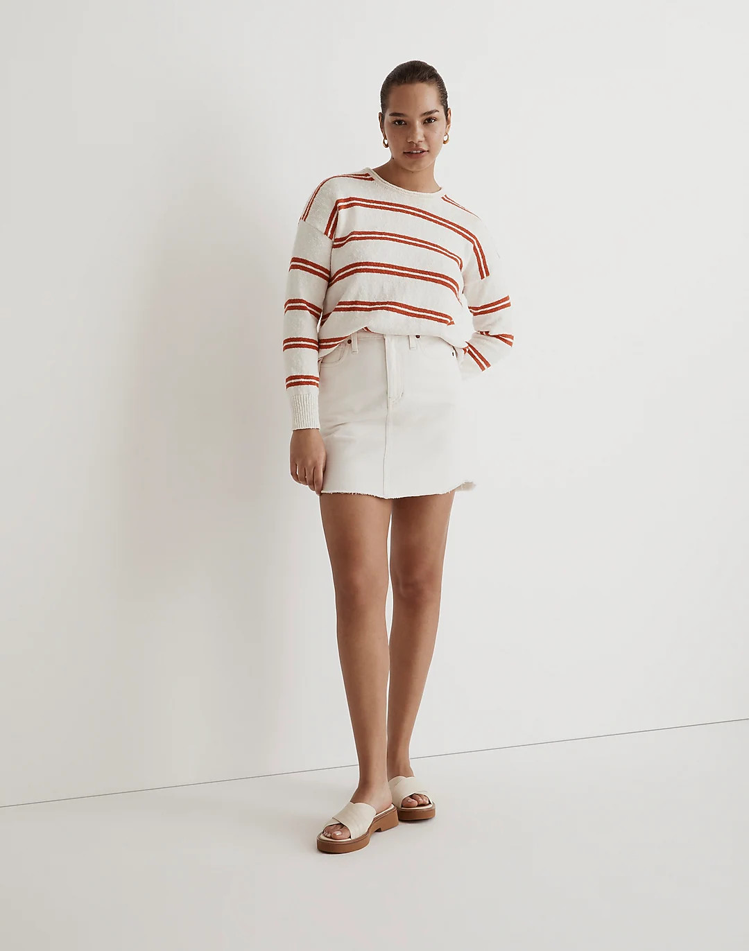 Striped Olli Pullover Sweater | Madewell