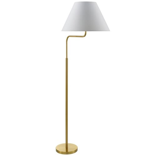 Evelyn Floor Lamp, Brass | One Kings Lane