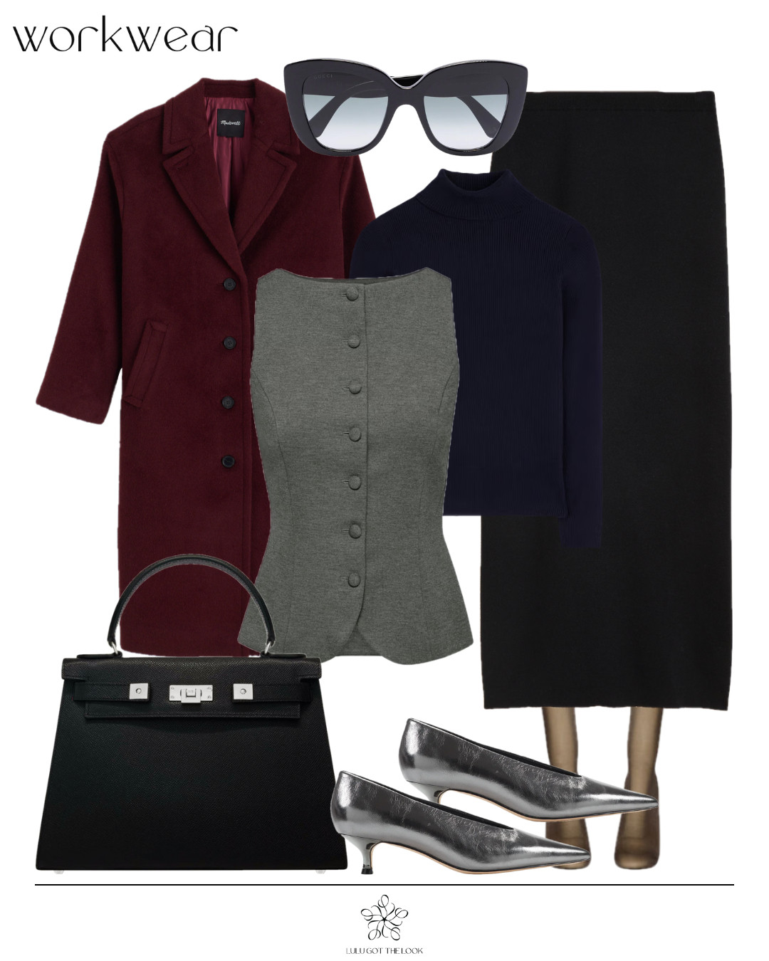 Workwear: J.Crew skirt - 4 looks - look 2 

 #LTKootd #LTKU #LTKWorkwear