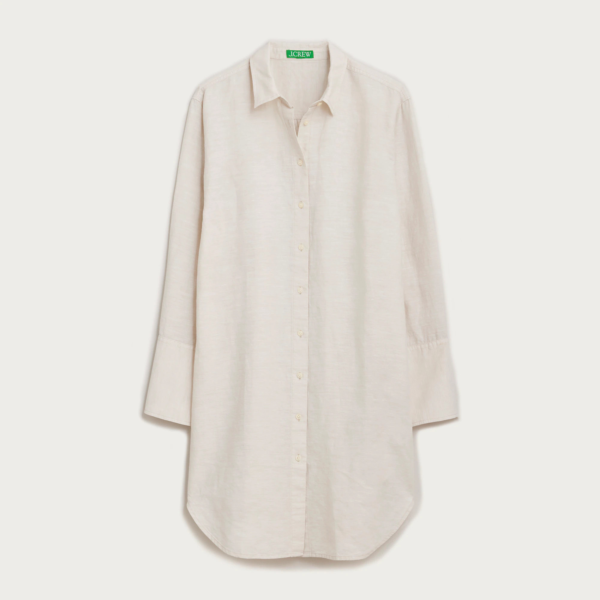 Relaxed-fit beach shirt in linen-cotton blend | J. Crew US