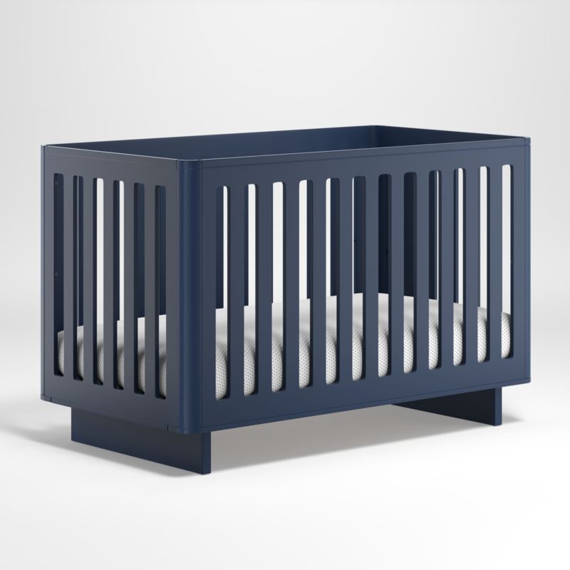 Sycamore Navy Crib + Reviews | Crate & Kids | Crate & Barrel