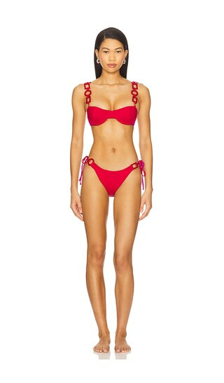 Crimson Cascade Bikini in Red & Magenta | Revolve Clothing (Global)