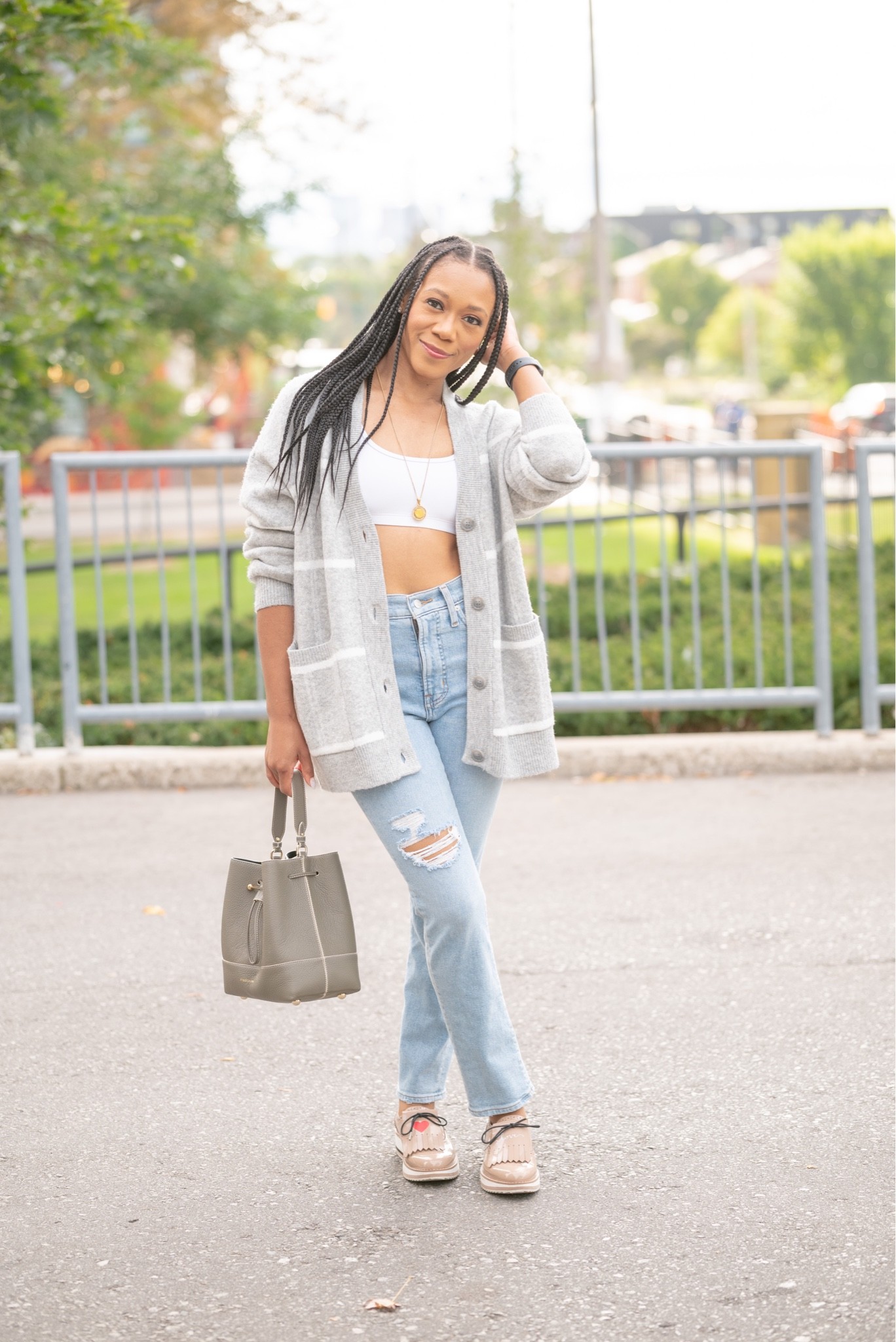 I’m seriously loving oversized cardigans this fall season. Im especially happy to finally wear my new Strathberry bag - the Lana Osette Midi - ladies it holds a lot, it’s a good quality purse. These Madewell jeans fit sooo good. They’re high/waisted as well. I’m wearing a size 25 for reference 

#LTKSeasonal #LTKHoliday #LTKitbag