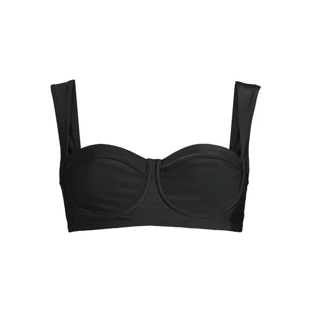 Time and Tru Women's and Women's Plus Balconette Bralette Swimsuit Top | Walmart (US)