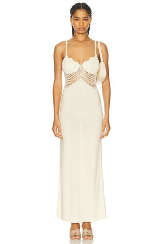 Staud Tara Dress in Cream | FWRD 