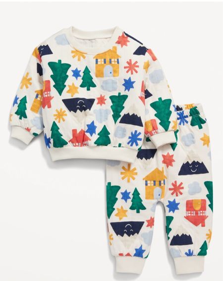 Baby 2 piece sweatshirt and jogger set at old navy 50% off!! 