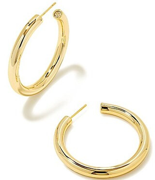 Kendra Scott Colette Large Hoop Earrings - Gold | Dillard's