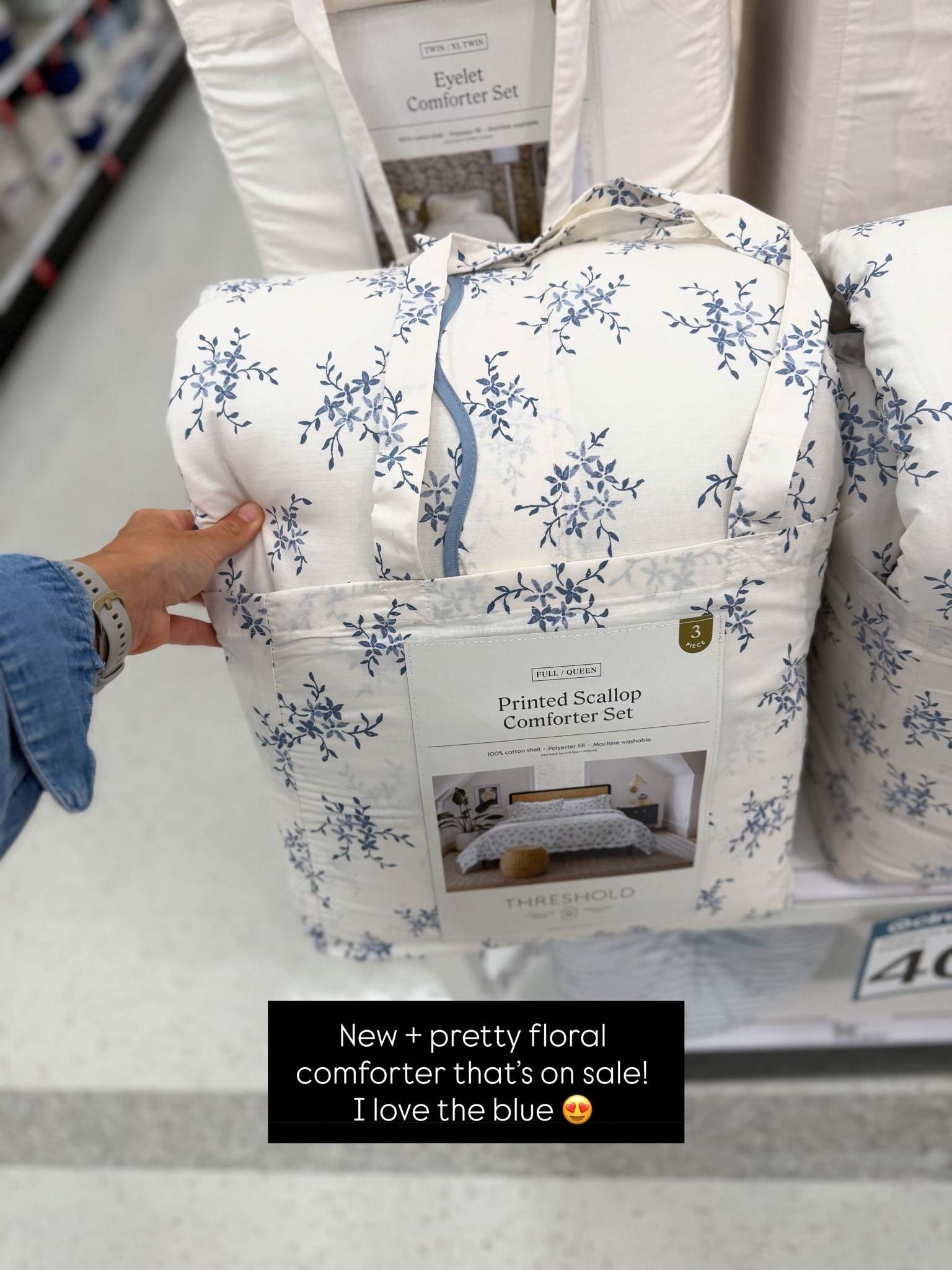 The prettiest new comforter from target! Currently on sale. Also comes in pink and green but I love the dust blue. 😍

#LTKHome #LTKSaleAlert