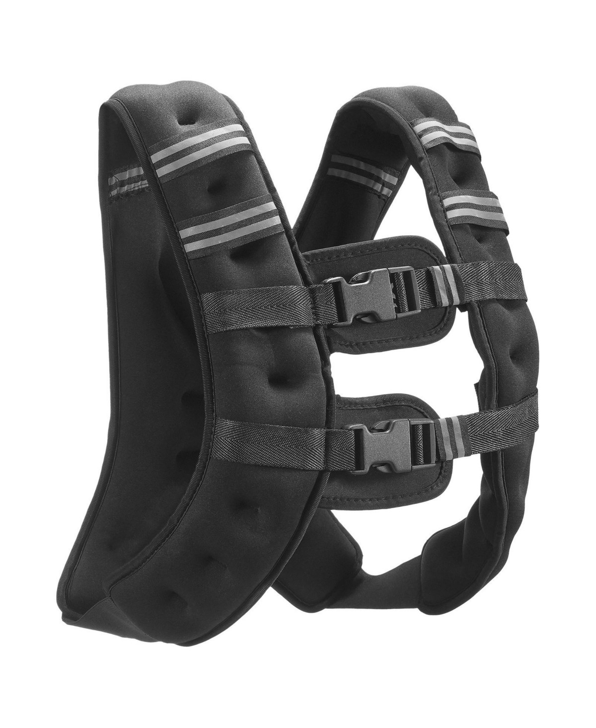 Sugfit Weighted Vest 16 Lb Adjustable Fitness Vest with Reflective Strips - Black | Macy's