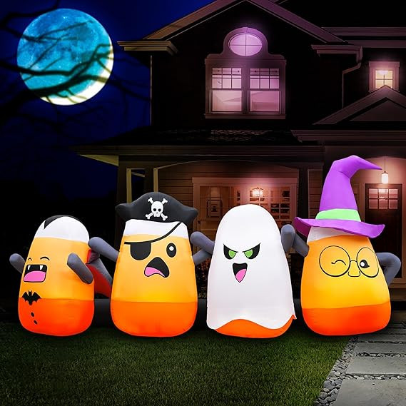Holidayana Halloween Inflatables 11ft Candy Corns. Large Halloween Inflatable Outdoor Decorations... | Amazon (US)