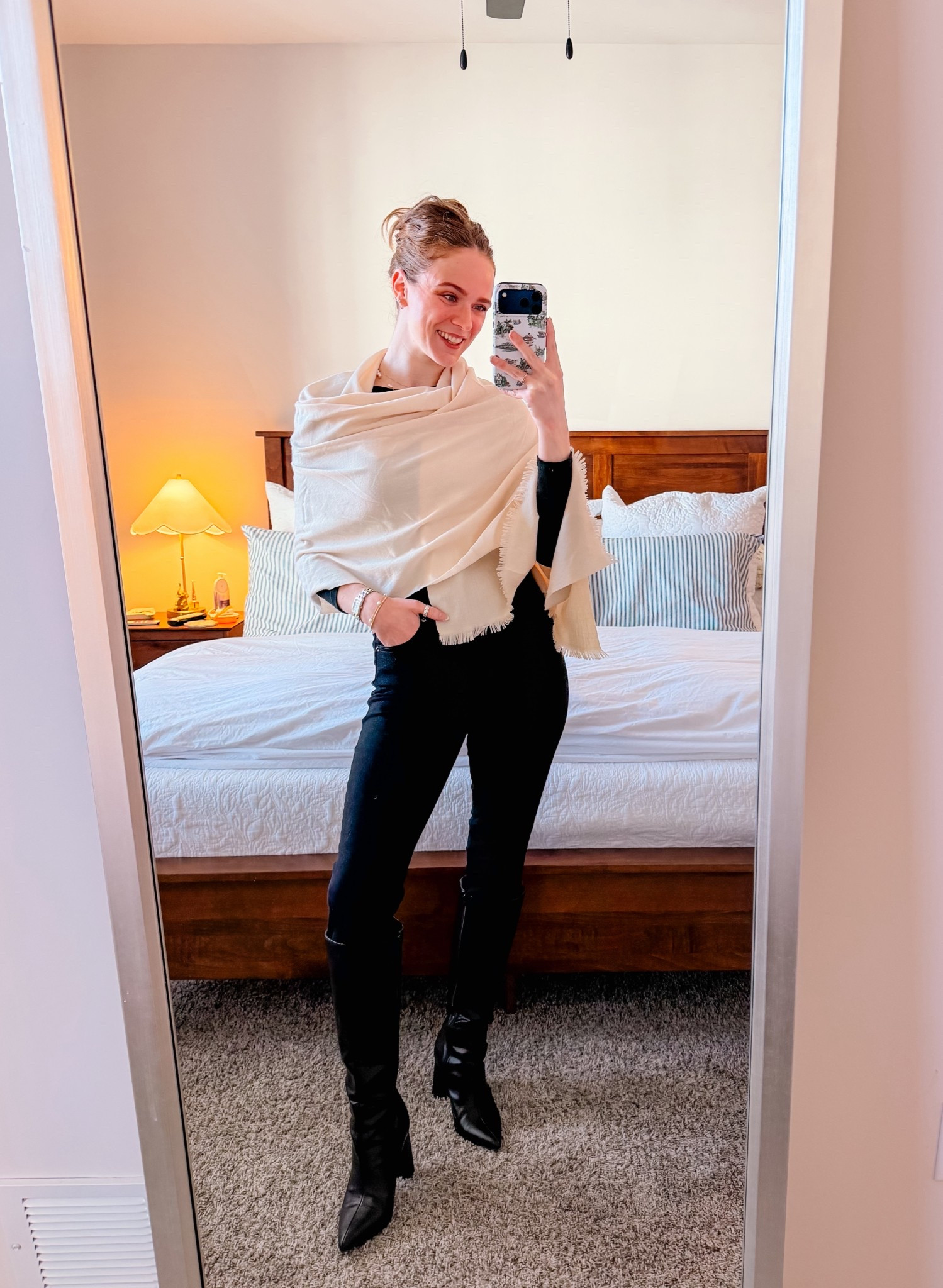 CEO of adding a wrap scarf to every outfit 🤣🧣

#LTKootd