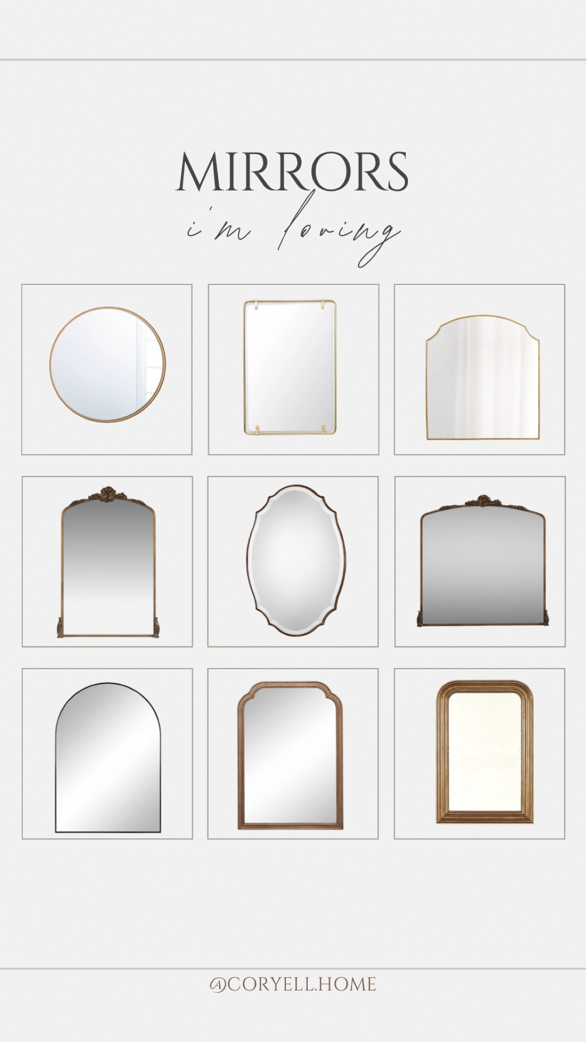 Mirrors I love and some that I own!!