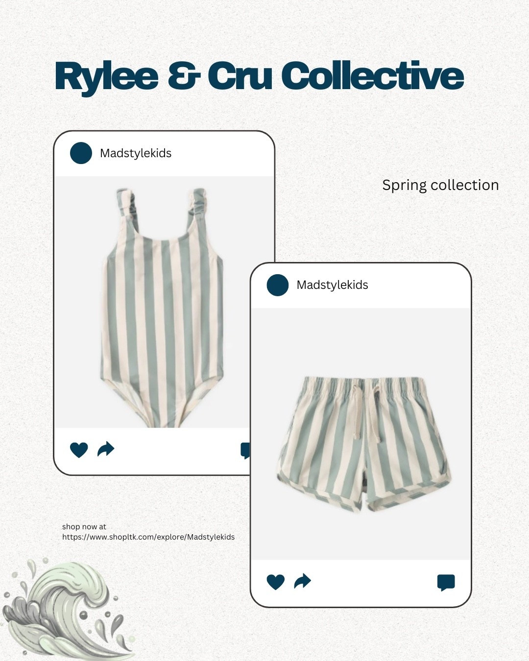 Coastal Cool for the Littles 🌊
Making a splash this springtime with the dreamiest coastal stripes! 🐚 There’s nothing quite like a coordinated moment, and this matching brother and sister set from Rylee & Cru is giving all the vintage beach vibes.
Whether you’re prepping for spring break or just dreaming of warmer swim days, these pieces are a must-have. The muted green and sand stripes are perfectly timeless, and the fabric is so soft for all-day play. This swimwear is high-quality, ethically made, and ready for every sun-kissed memory you’re about to make. ☀️⚓️

Save each piece for the perfect family swim moment 🩱

#LTKSwim #LTKSeasonal #LTKKids