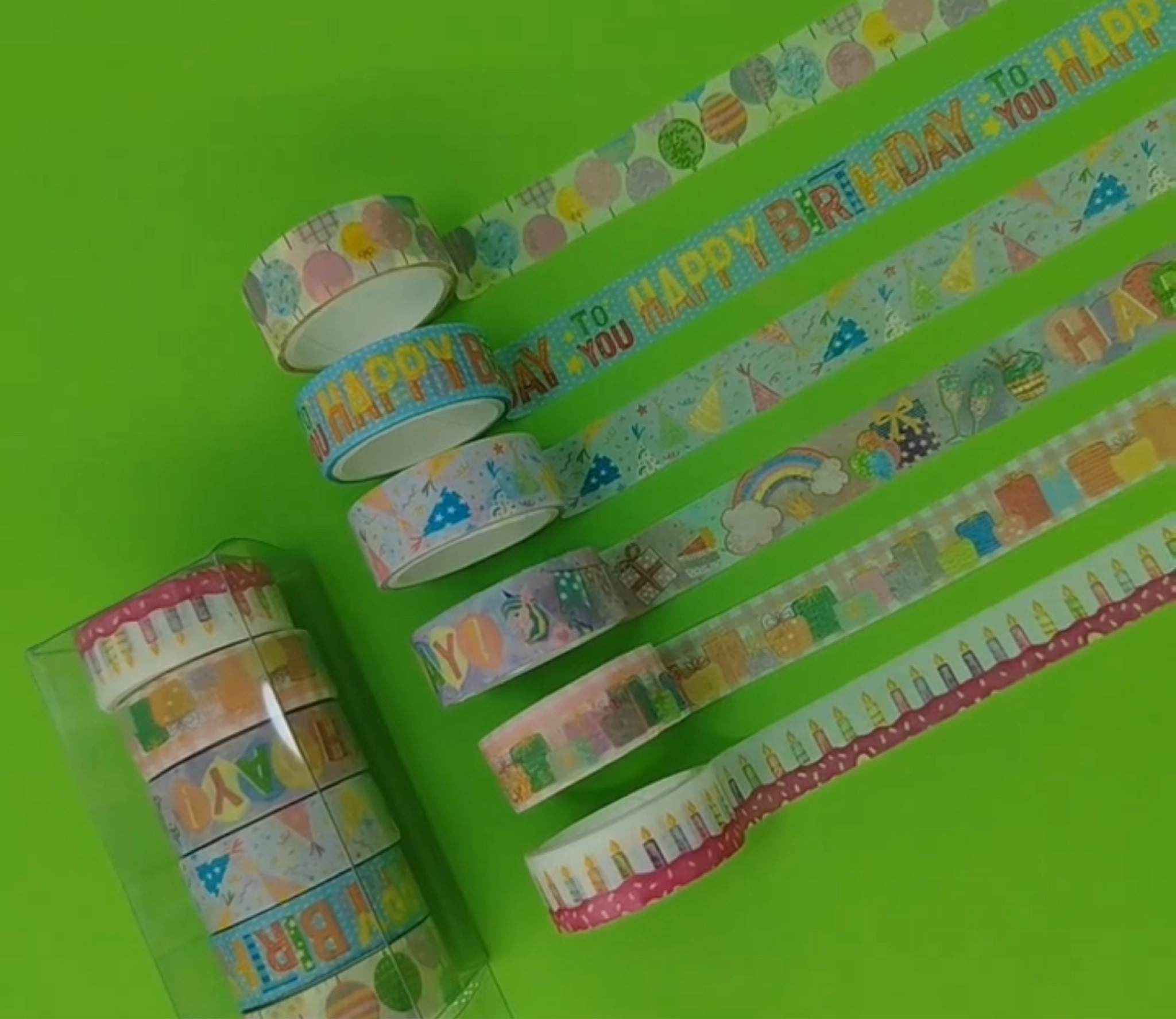 Birthday washi tape