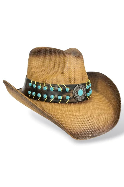 Sara Taupe Western Hat | The Willow Tree