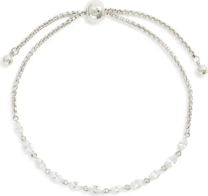 Cubic Zirconia Marquise Slider Bracelet | Nordstrom
