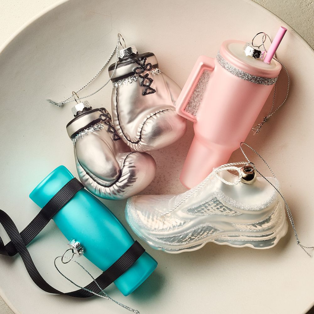Glass Workout Ornaments | West Elm (US)