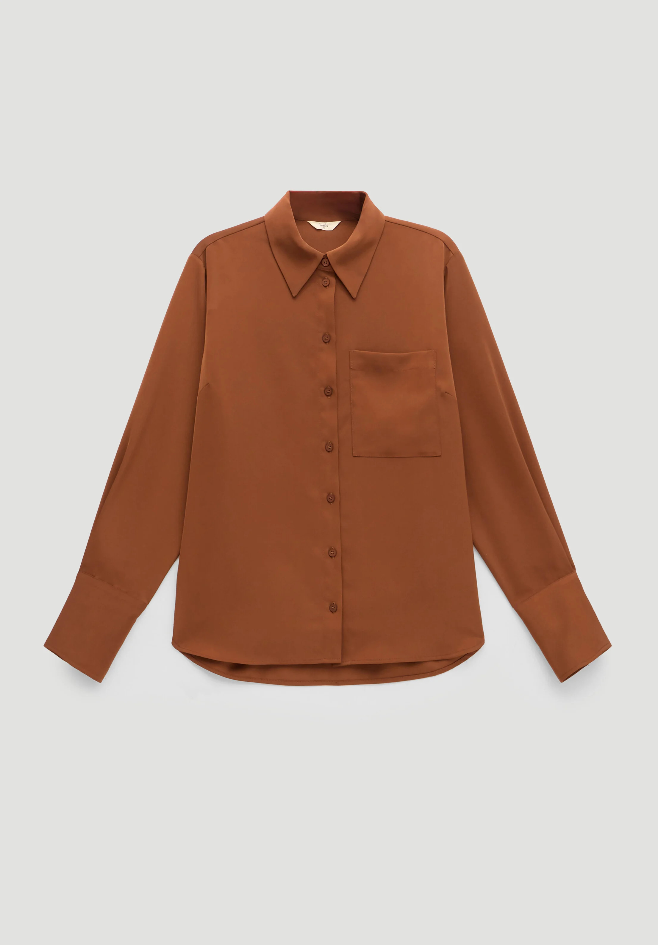 Long Sleeve Satin Shirt | Hush UK