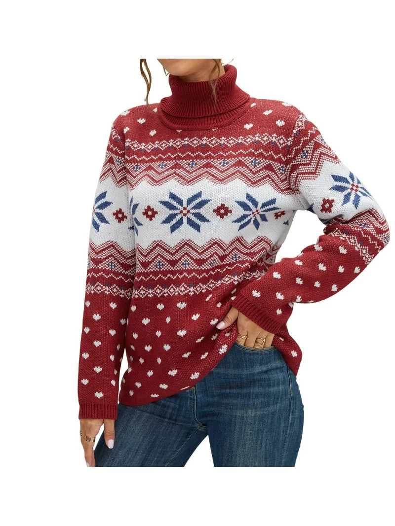 Asklazy Women's Turtleneck Sweater Long Sleeve Cozy Warm Casual Lightweight Soft Pullover Jumper ... | Walmart (US)