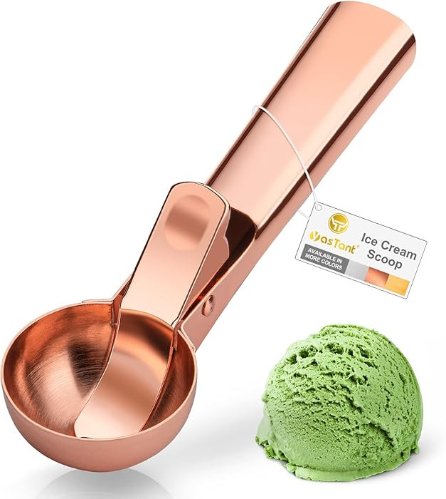 Premium Ice Cream Scoop with Trigger Ice Cream Scooper Stainless Steel, Heavy Duty Metal Icecream... | Amazon (US)