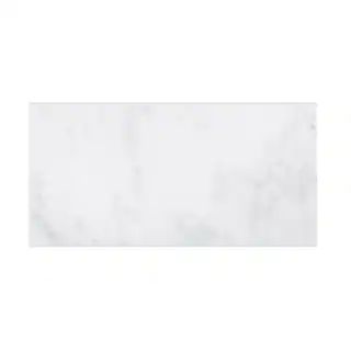 Jeffrey Court Carrara White 6 in. x 12 in. Honed Marble Wall and Floor Tile (10 sq. ft./Case) 989... | The Home Depot