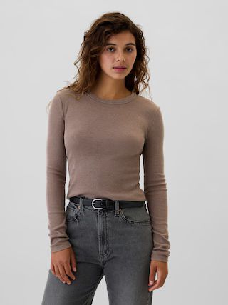 Ribbed Crewneck T-Shirt | Gap Factory