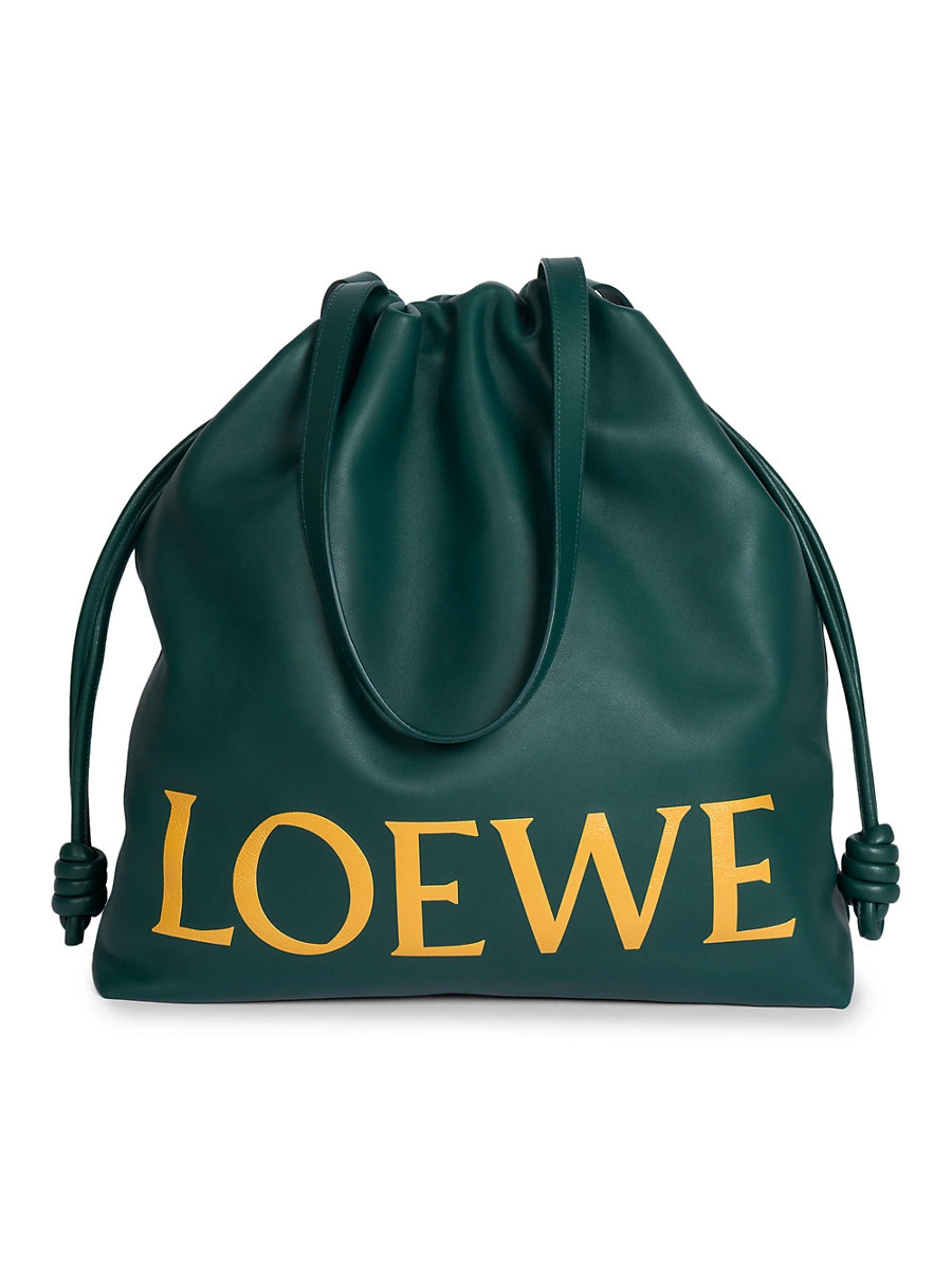 Men's Flamenco Logo Leather Tote Bag - Evergreen | Saks Fifth Avenue