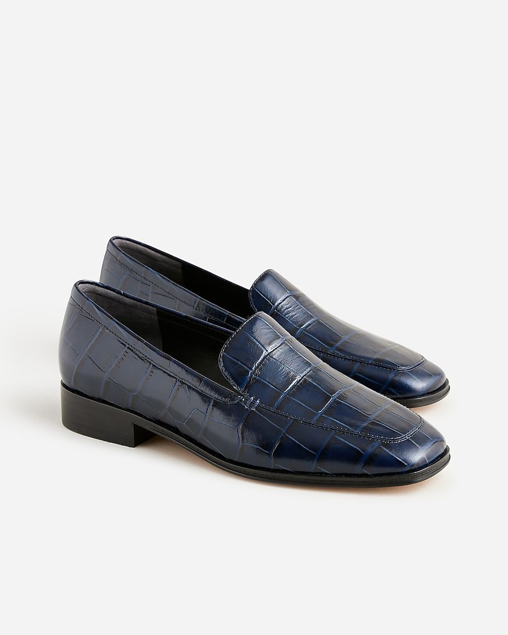 Maison loafers in croc-embossed Italian leather | J. Crew US