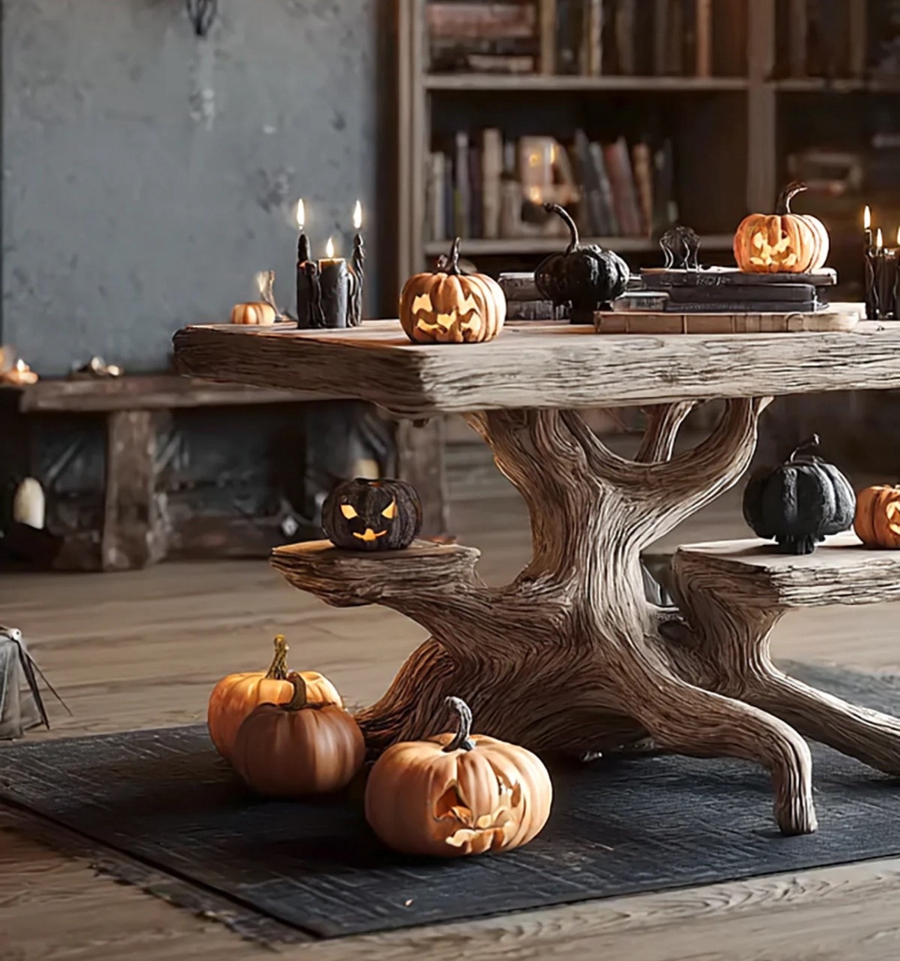 Rustic Side Table – Handmade Farmhouse Live Edge Solid Wood Coffee Table. #ltkfurniture

#LTKFamily #LTKHome