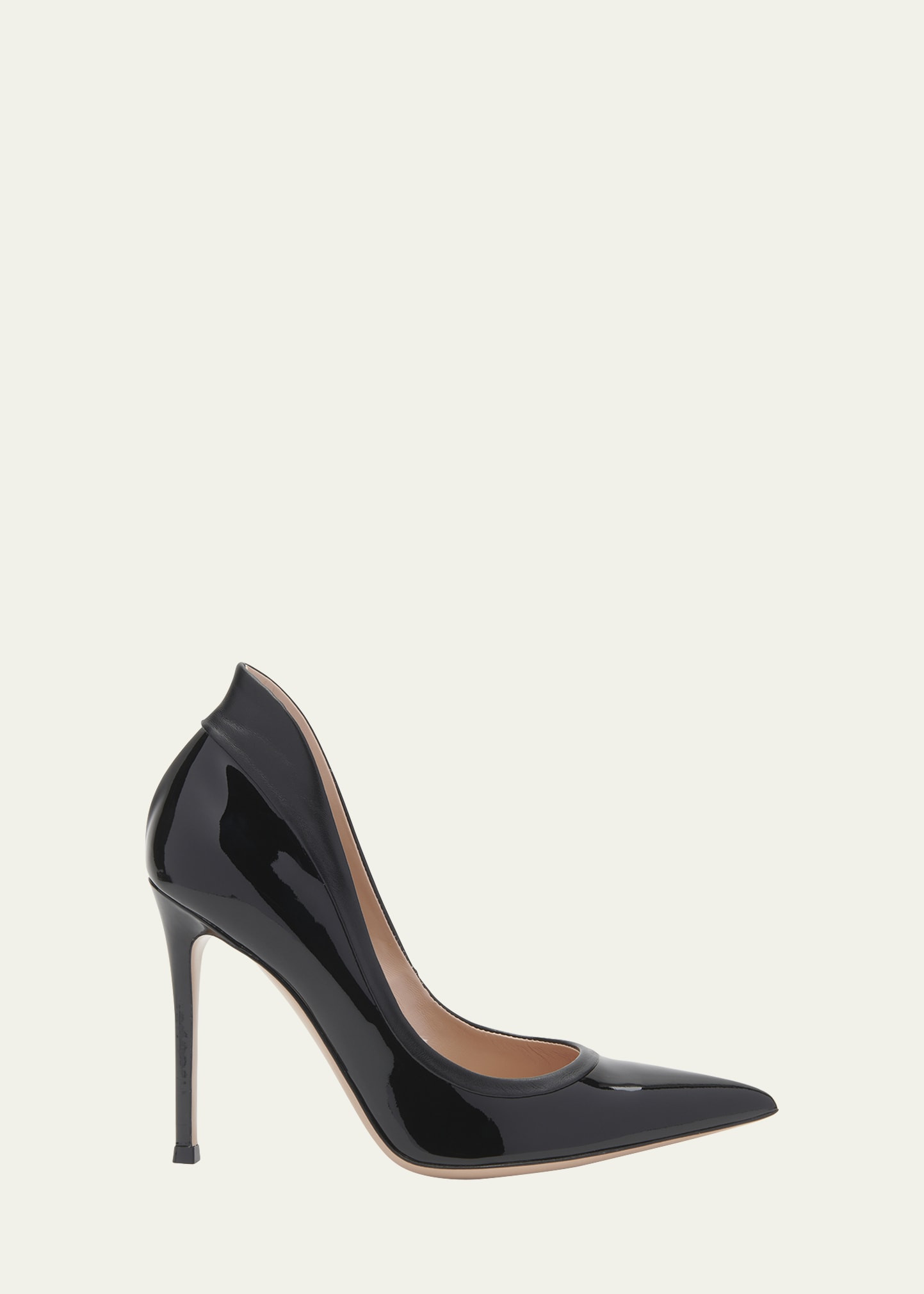 Gianvito Rossi Patent Tuxedo Stiletto Pumps | Bergdorf Goodman