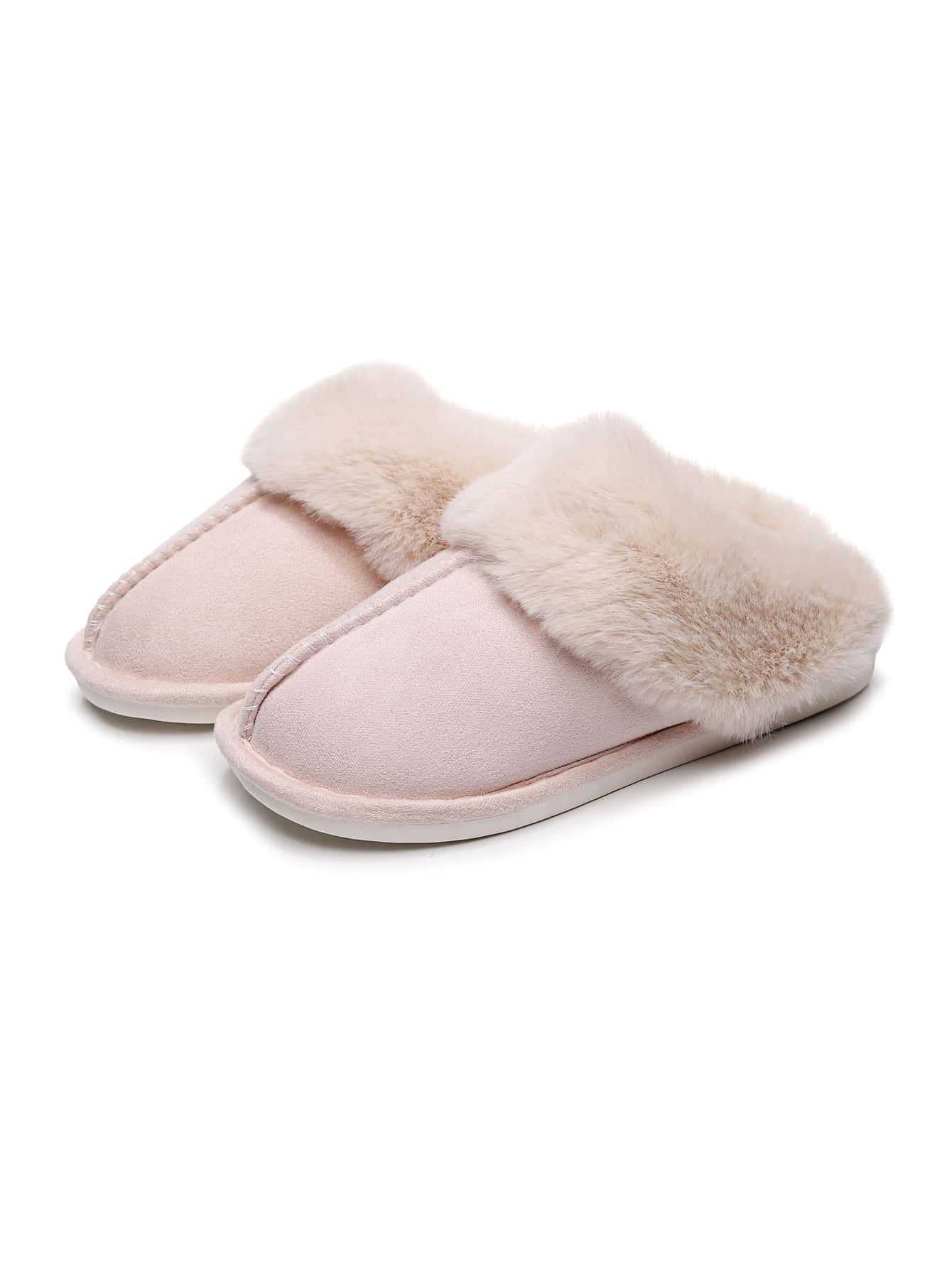 Women Thermal Lined Bedroom Slippers, Polyester Fashion Home Soft Warm Anti Slippers | SHEIN
