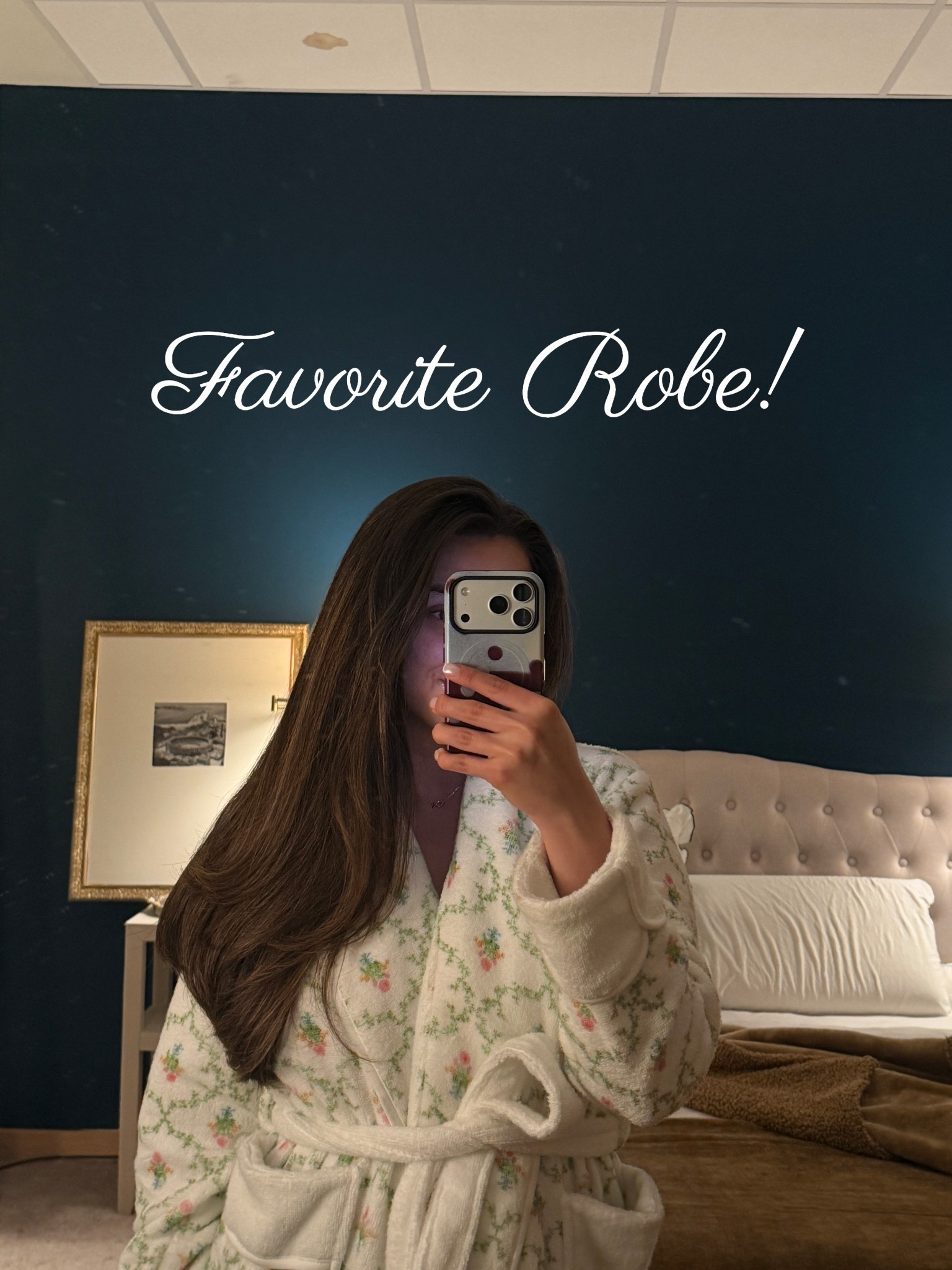 This hill house robe has been my favorite thing to slip into every morning! It’s so cozy and comfy and perfect for helping me romanticize my life hehe. I’m wearing a s/m and I’d say it runs true to size! 