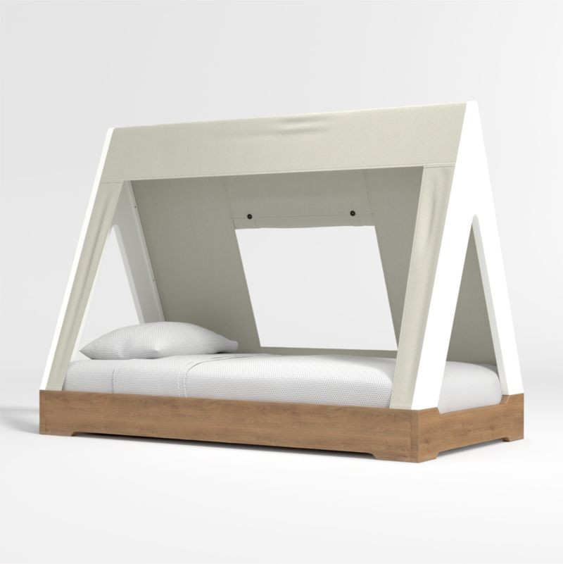 Kids Wood Tent Bed Frame Set + Reviews | Crate & Kids | Crate & Barrel