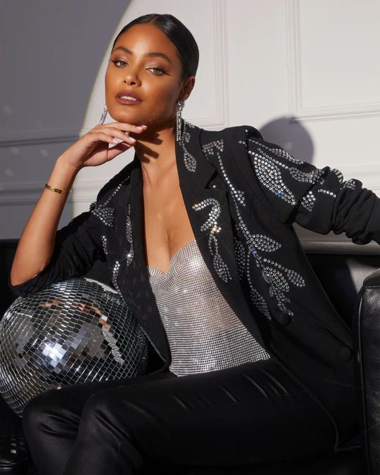 Stay Shining Embellished Blazer | VICI Collection