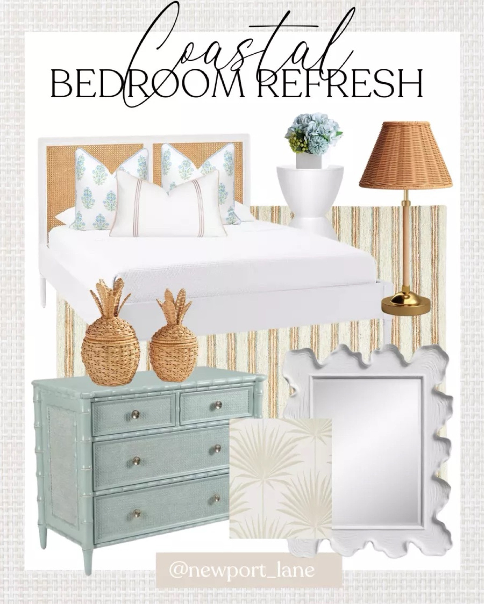 Coastal bedroom refresh inspiration! coastal bedroom, bedroom refresh, coastal style, serena and lily, area rug, nightstand, bedroom furniture, walmart, amazon, beach house decor, bedroom inspiration, coastal home
11/7

#LTKHome #LTKStyleTip