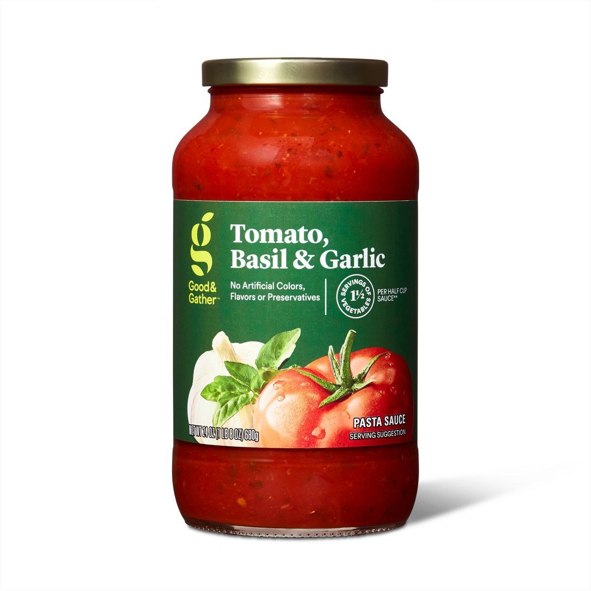 Tomato, Basil & Garlic Pasta Sauce - 24oz - Good & Gather™ | Target