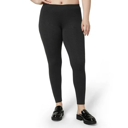 No nonsense Women s Cotton Legging Charcoal Grey Small | Walmart (US)