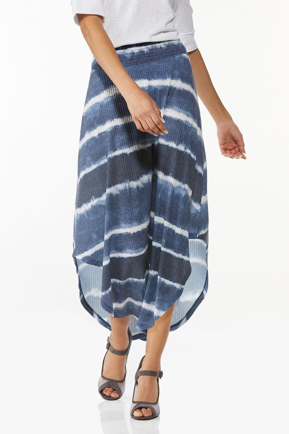 Plus Petite Tie Dye Waffle Maxi Skirt | Cato Fashions